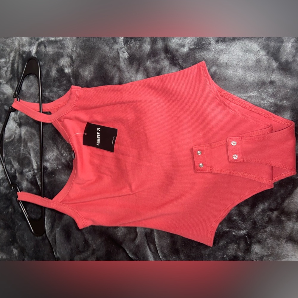 Salmon forever 21 body suit